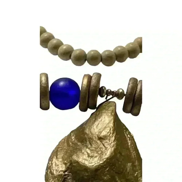 Coastal Genuine Oyster Shell Sea Glass Necklace - Picture 4 of 6